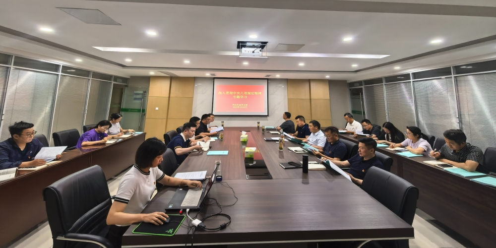 和合生态党支部组织开展深入贯彻中央八项规定精神专题学习