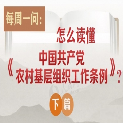 怎么读懂《中国共产党农村基层组织工作条例》?(下篇)