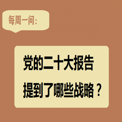 党的二十大报告提到了哪些战略?
