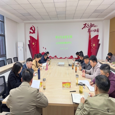 和合生态党支部组织开展11月份政治理论学习