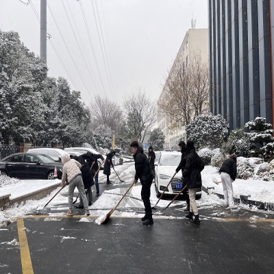 清雪除冰保通畅 无畏严寒暖人心——和合生态党支部开展扫雪除冰行动