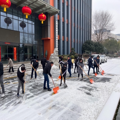 奏响铲冰除雪“协奏曲” ——和合生态党支部开展扫雪除雪行动