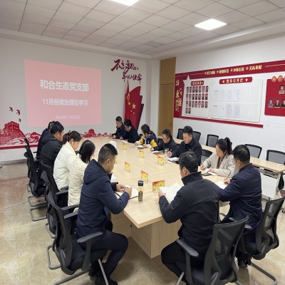 和合生态党支部组织开展11月份政治理论学习